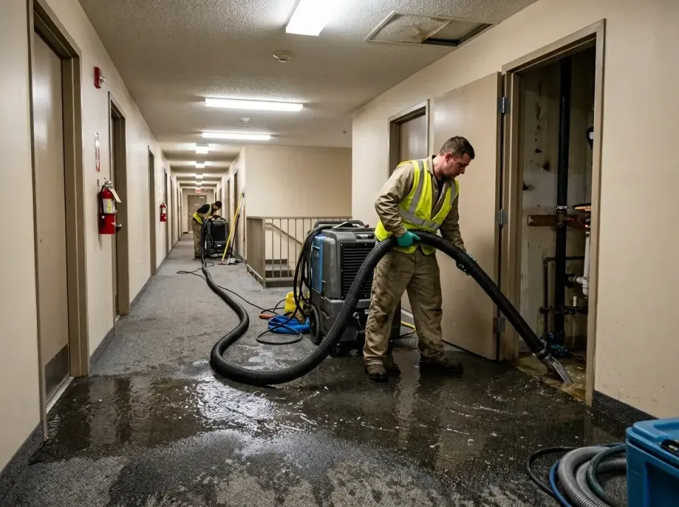 multi-unit-apartment-hallway-f-005 — frequently asked questions, Emergency Burst Pipe Water Extraction & Removal in Silver S…